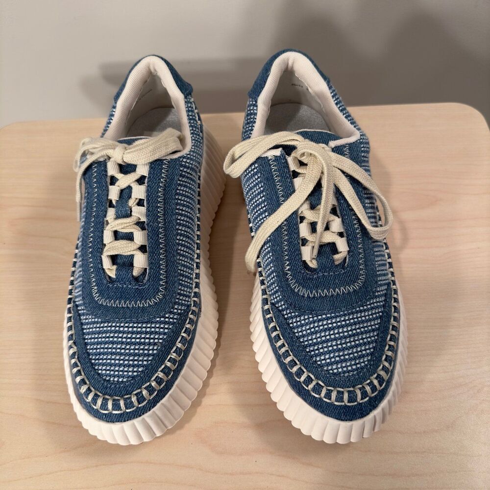 DOLCE VITA DOLEN BLUE MULTI DENIM SNEAKER Size 6.5